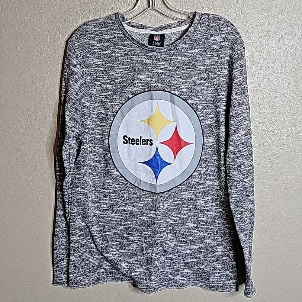 STEELERS Medium Long Sleeve Terry Sweatshirt‎